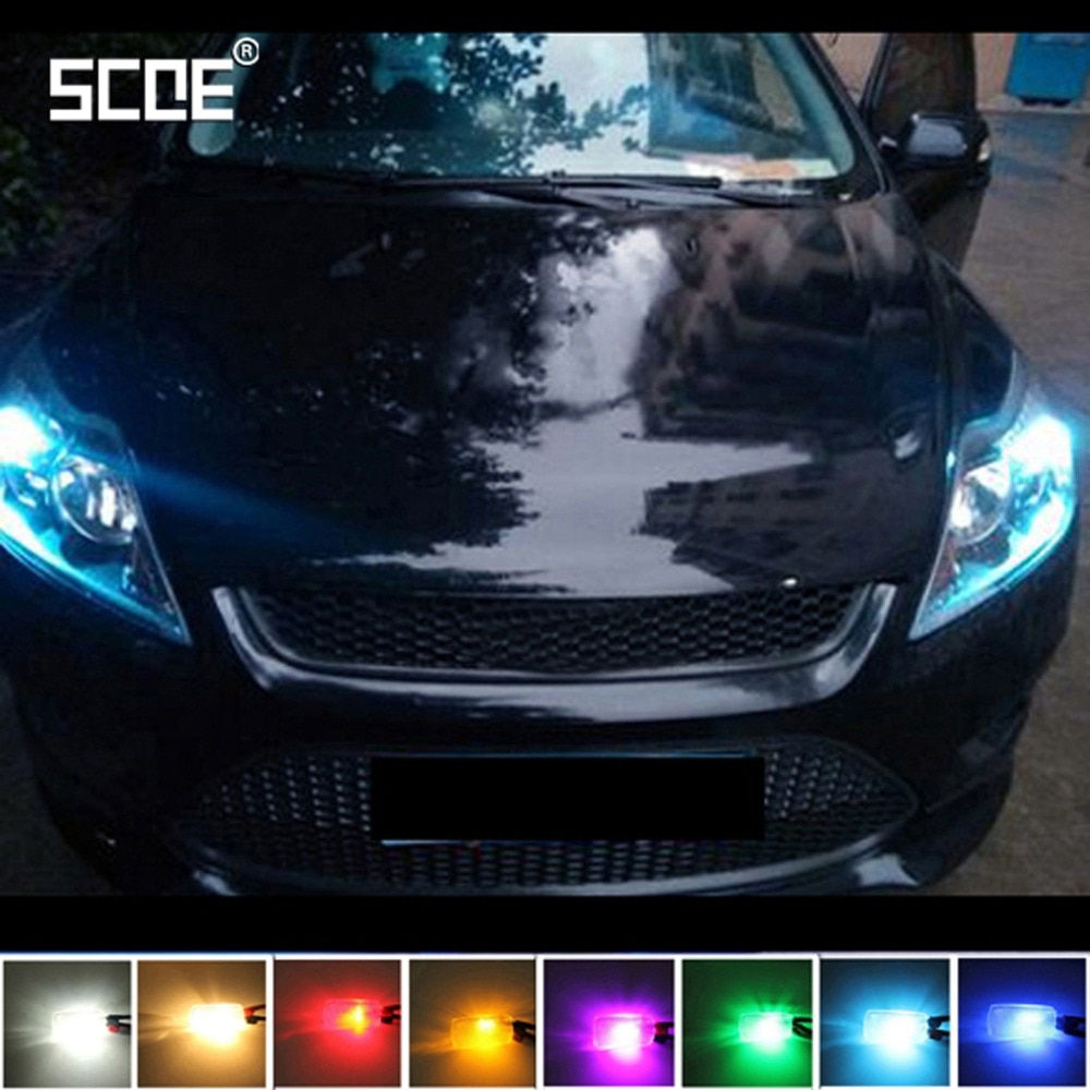 SCOE 2X LED For Ford Focus 2 3 4 1 Fiesta Fusion ..